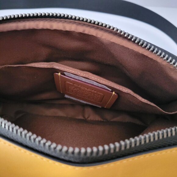 Coach CAX46 Graham Crossbody Signature Colorblock Bag Tan Buttercup - Picture 8 of 8